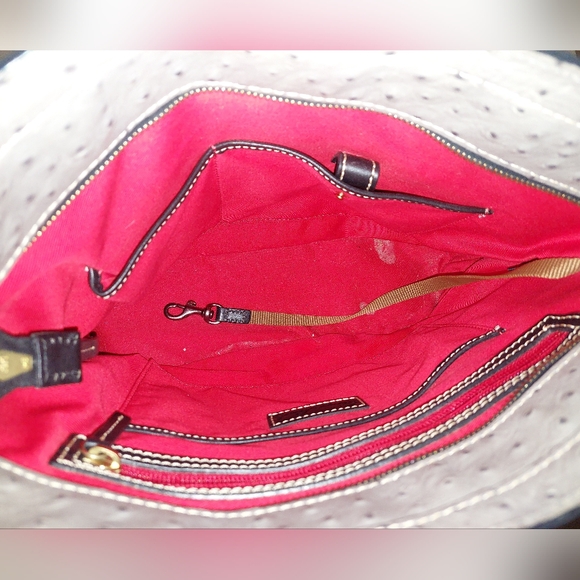 😻Dooney & Bourke Ostrich Small Lexington Tote - Picture 5 of 7